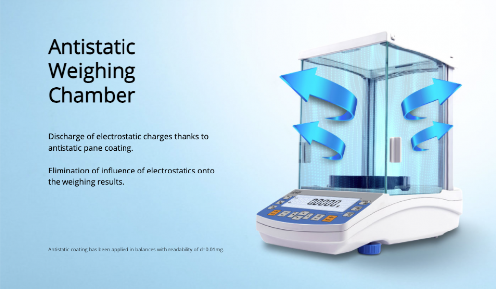 anti static weighing chamber